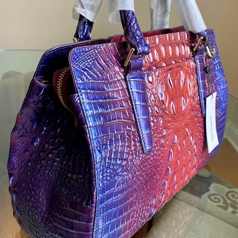 NWT Brahmin Small Finley Dawning Ombre Melbourne Leather - Picture 5 of 9